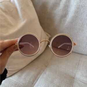Round Gold Sunglasses